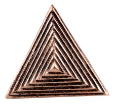 Triangular Pyramid Antique Copper Aluminium Cabinet Knob